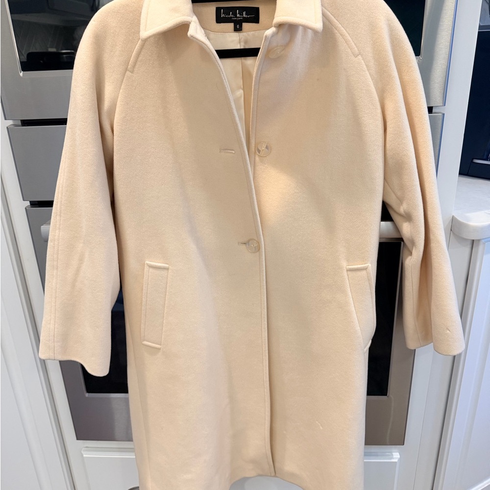 Nicole Miller Beige Women's Trench Coat